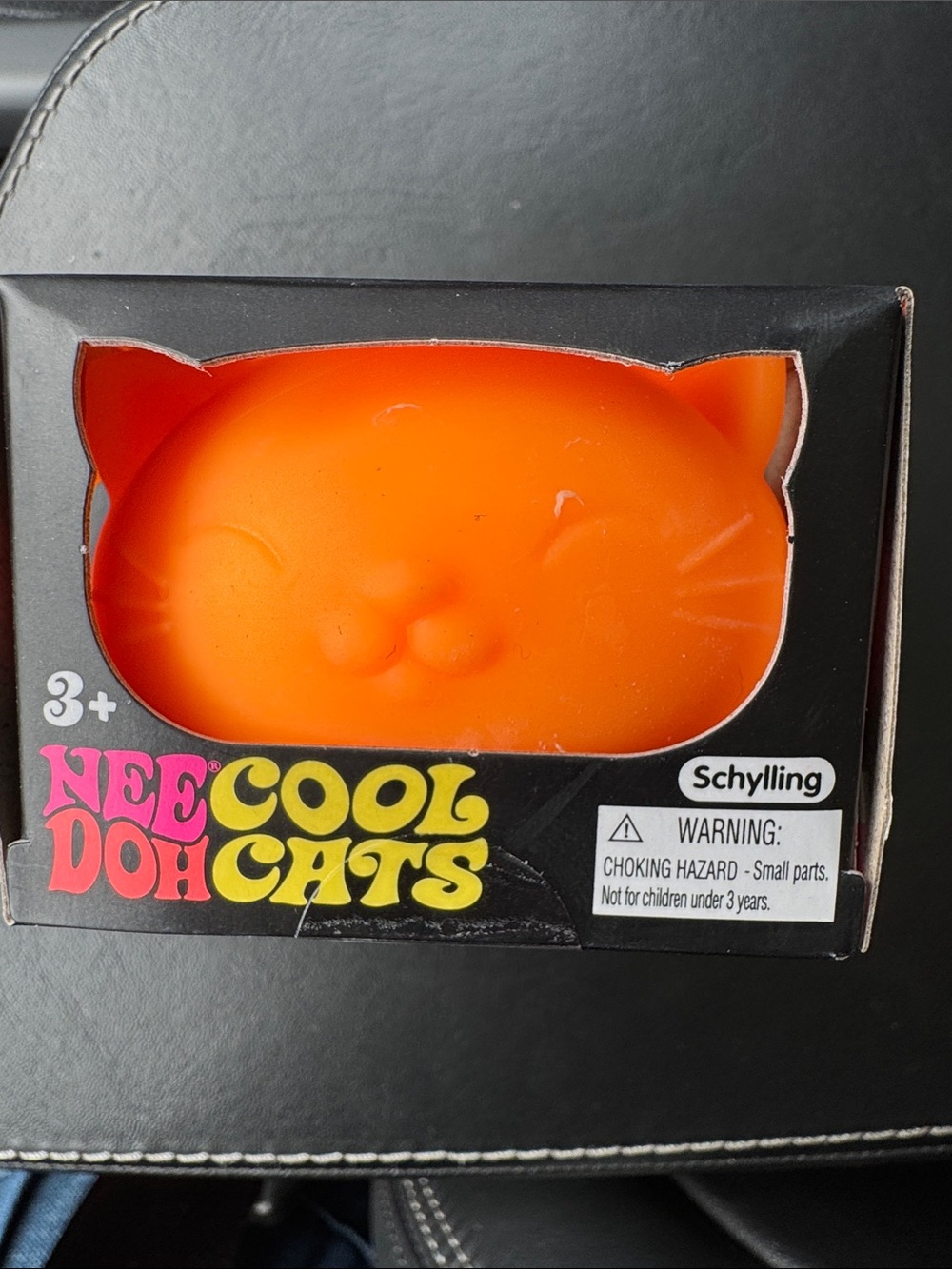 NeeDoh Cool Cats Orange Cat Squishy Toy by